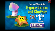 Hypno-shroom in an advertisement with Starfruit