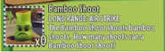 Bamboo Shoot's stickerbook description in Garden Warfare 2