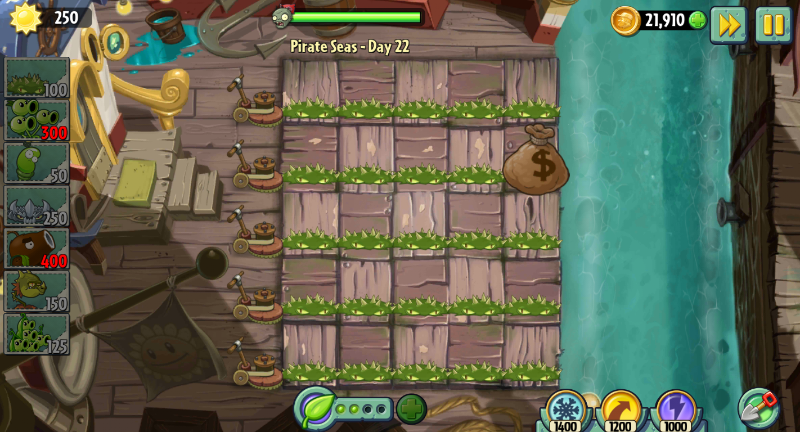  Plants vs. Zombies 2 Wall Decals: Special Pirate Seas