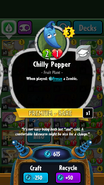 Chilly Pepper's statistics