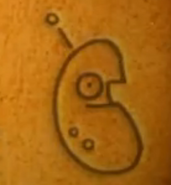 Laser Bean hieroglyph