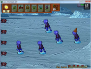 Frozen zombies found at the beginning of level