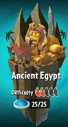 Ancient Egypt with world difficulty. Note the Jalapeños on the difficulty of the world.