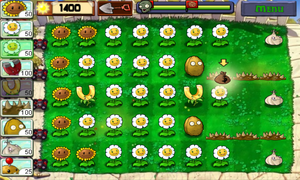 Android money-farming layout, first Quick Play level