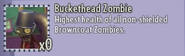 Buckethead Zombie's description