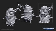 Concept model sculpture of the Ninjimp Dynasty skin (Plants vs. Zombies: Battle for Neighborville)