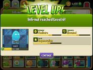 Infi-nut being upgraded to Level 6