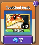 Toadstool's seeds in the store (9.9.2, Special)