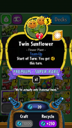 Twin Sunflower's statistics before update 1.16.10
