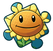 Sunflower line Puzzle Piece