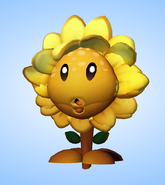 Sunflower's glitched model from the Pre-Alpha