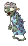 Early Concept from Rich Werner of a Zombie in Hospital Dress