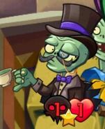 A weakened Gentleman Zombie with Deadly