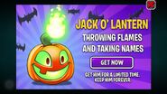 Jack O' Lantern's advertisement