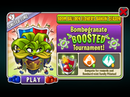 Bombegranate in an advertisement for Bombegranate’s BOOSTED Tournament in Arena (Boom Balloon Flower's Bangin' Season)