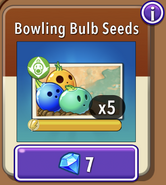 Bowling Bulb's seeds in the store (10.6.2)