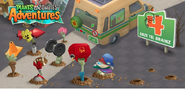 Image released on May 16, 2013. It implies a new zombie, DJ Zom-B will appear on Plants vs. Zombies Adventures