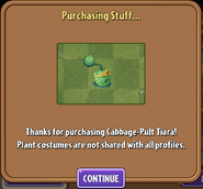 Purchasing Cabbage-pult's Tiara