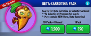 Beta-Carrotina in her pack