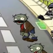 Mustache Zombie on the seed selection screen