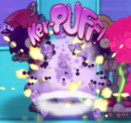 Puffball's explosion