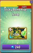 Stickybomb Rice's seeds in the store (Promoted)