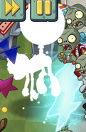 Balloon Zombie coming out from a portal