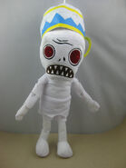 A Buckethead Mummy plush (note that it's all covered and bandages, has red eyes and has sharp teeth)