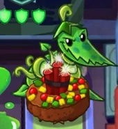 Exploding Fruitcake being played on Lima-Pleurodon