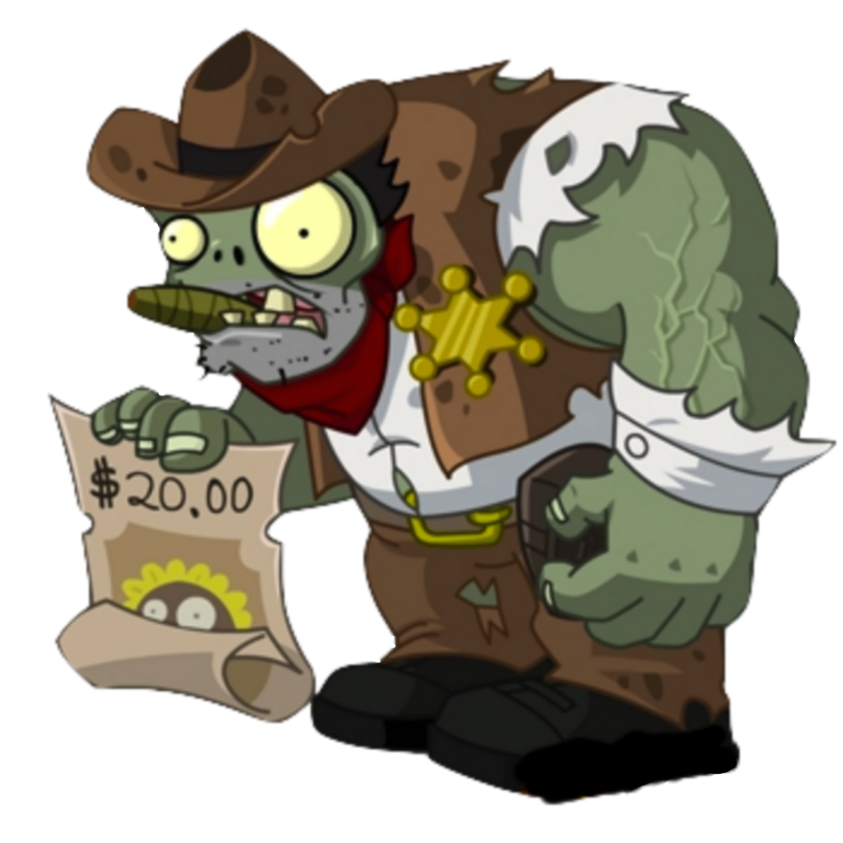 In a game called plants vs zombies 2, I found the sherrif, there