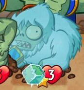 Zombie Yeti frozen