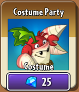 Parsnip's costume in the new store