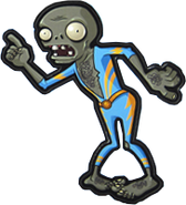 Transparent Blue Jumpsuit Dancer Zombie