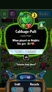 Cabbage-Pult's statistics