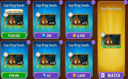 Sap-fling's seeds in the store (11.0.1, Special)