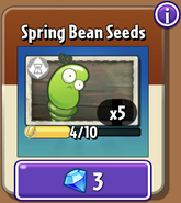 Spring Bean's seeds in the store (9.7.1)