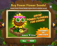 Power Flower advertisement