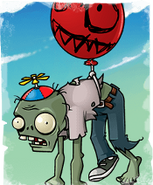 Balloon Zombie card