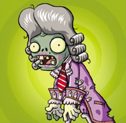 Aristocrat Zombie in the Art of Plants vs. Zombies