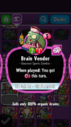 Brain Vendor's statistics