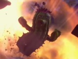 A Cactus gets obliterated by a ZPG explosion in Plants vs. Zombies: Garden Warfare 2