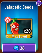 Jalapeno's seeds in the store (10.9.1)