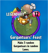 The player receiving Gargantuars' Feast from a Premium Pack before update 1.6.27