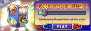 Mega Gatling Pea in an advertisement for Summer Champion Season! in Arena