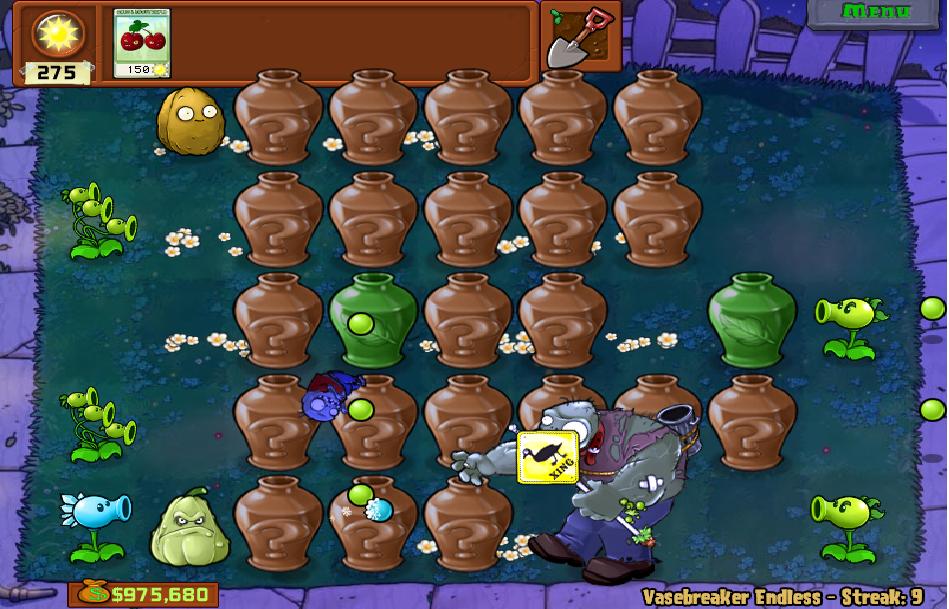 PLANTS VS ZOMBIES 2 - online puzzle