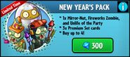 Mirror-Nut on the advertisement for the New Year's Pack