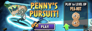 Pea-nut in an advertisement for Penny's Pursuit