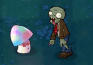 Hypno-shroom hypnotizing a Zombie (Animated)