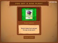The player got the Fume-shroom