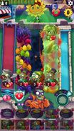 Super Brainz unable to block the attack from Heartichoke due to his Super-Block Meter not activating due to him having 10 cards in his hand